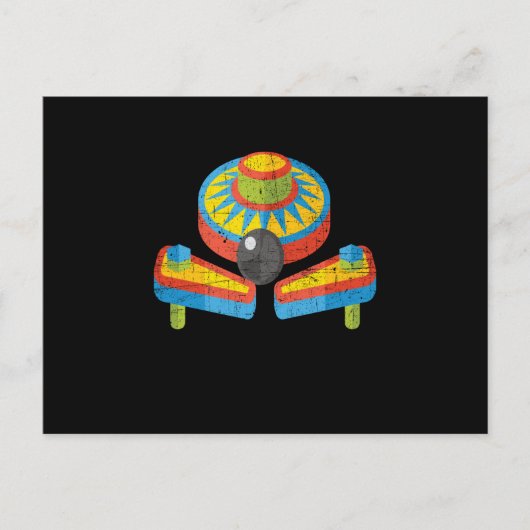 Pinball Arcade Retro Postkarte (Vorderseite)