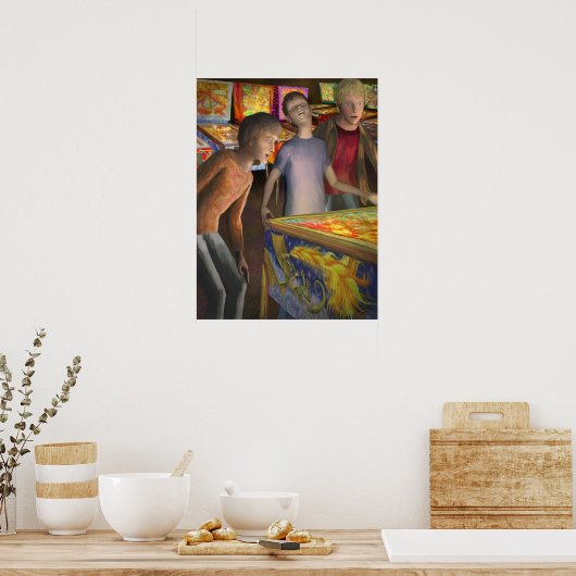 Pinball-Assistent Poster (Küche)