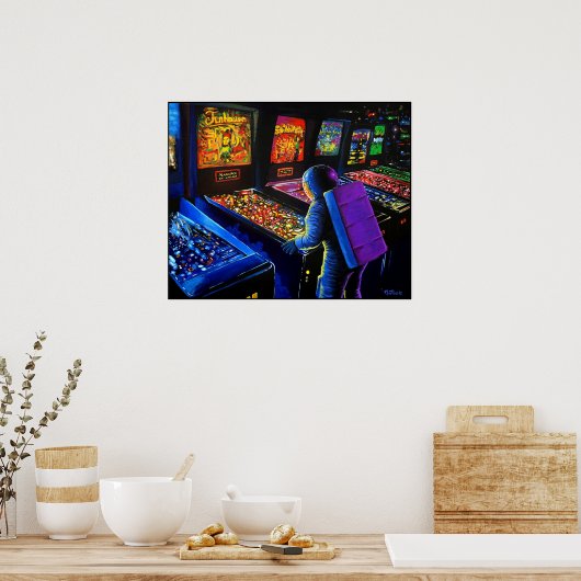 Pinball-Assistent Poster (Küche)
