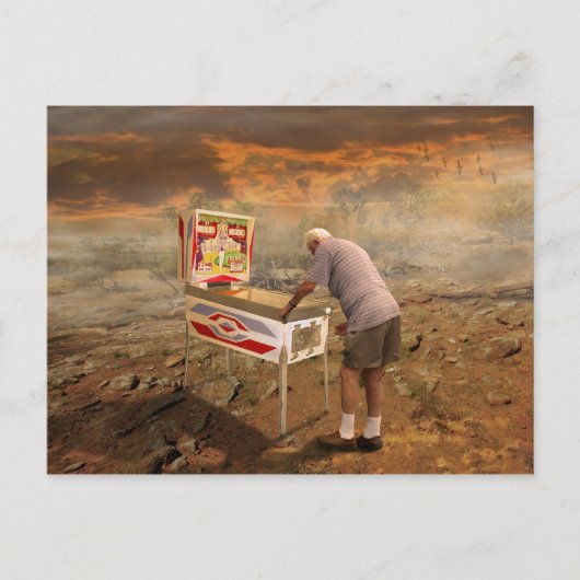 Pinball-Assistent Postkarte (Vorderseite)