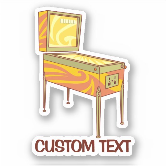 Pinball Aufkleber (Vorderseite)