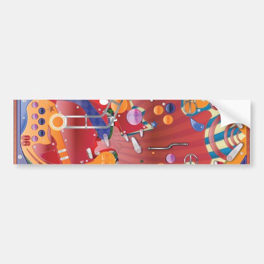 Pinball Autoaufkleber (Vorne)