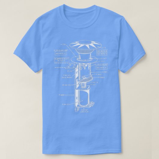 Pinball Bumper Schematic T-Shirt (Design vorne)