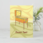 Pinball Einladung (Stehend Vorderseite)