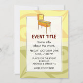 Pinball Einladung (Rückseite)