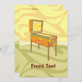 Pinball Einladung (Vorne/Hinten)