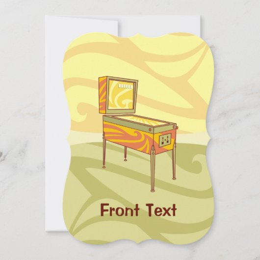 Pinball Einladung (Vorderseite)