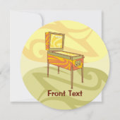 Pinball Einladung (Vorderseite)