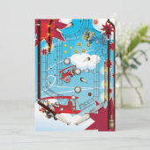 Pinball Einladung (Stehend Vorderseite)