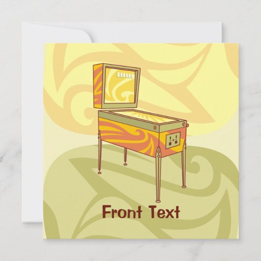 Pinball Einladung (Vorderseite)