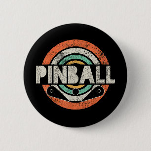 Pinball Game Vintag Button