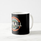 Pinball Game Vintag Kaffeetasse (VorderseiteRechts)