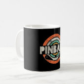 Pinball Game Vintag Kaffeetasse (Vorderseite Links)