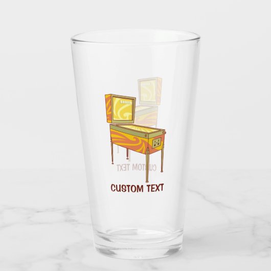 Pinball Glas (Rückseite)