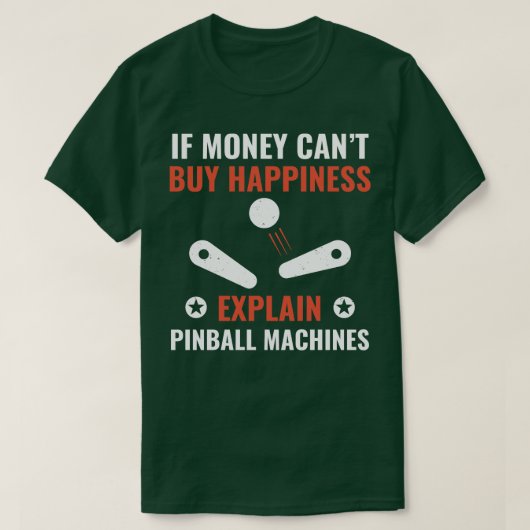 Pinball ist Glück Funny Pinball Spieler Arcade G T-Shirt (Design vorne)
