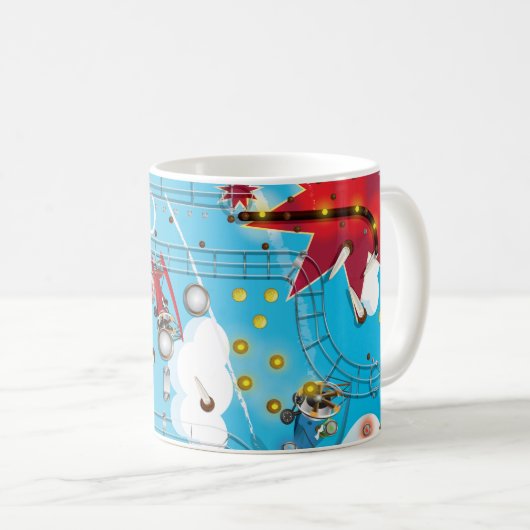 Pinball Kaffeetasse (VorderseiteRechts)