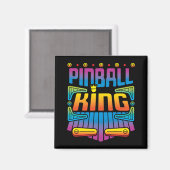 Pinball King Arcade Game Player Magnet (Vorderseite/Rückseite)