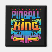Pinball King Arcade Game Player Magnet (Vorne)