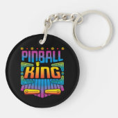 Pinball King Arcade Game Player Schlüsselanhänger (Rückseite)