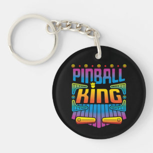 Pinball King Arcade Game Player Schlüsselanhänger