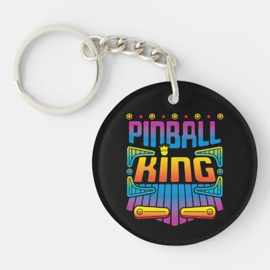 Pinball King Arcade Game Player Schlüsselanhänger (Vorderseite)