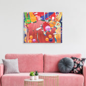 Pinball Leinwanddruck (Insitu (Wohnzimmer))