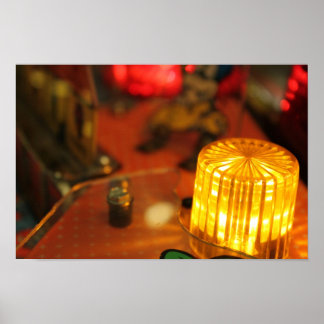 Pinball-Leuchten Poster