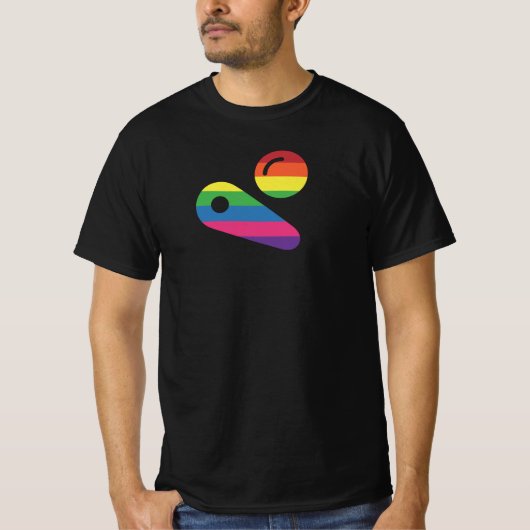 Pinball LGBT Player T-Shirt (Vorderseite)