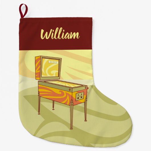 Pinball Machine Christmas Strumpf Großer Weihnachtsstrumpf (Vorderseite)