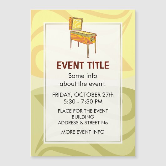 Pinball Magnetkarte (Vorderseite)