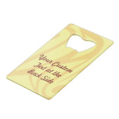 Pinball-Maschine Kreditkartenflaschenöffner (Rückseite Schrägansicht)