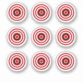 Pinball-Maschine TZ Bullseye Design Zielaufkleber Aufkleber (Vorderseite)