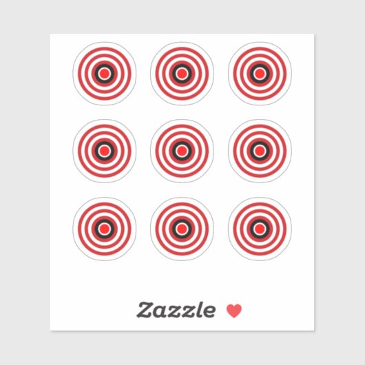 Pinball-Maschine TZ Bullseye Design Zielaufkleber Aufkleber (Blatt)