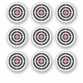 Pinball-Maschine "Ziel" Design Rundkleber Aufkleber (Vorderseite)