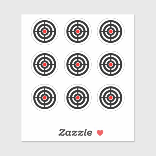 Pinball-Maschine Zieldesign Rundkleber Aufkleber (Blatt)