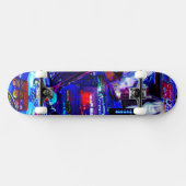 Pinball "Neon Ghost Rider Anime" Skateboard (Horizontal)