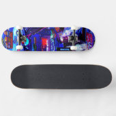 Pinball "Neon Ghost Rider Anime" Skateboard (Horizontal)