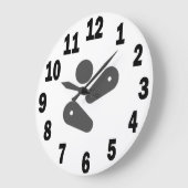 Pinball Player Akryllische Rundwand-Uhr Nr. 3 Große Wanduhr (Winkel)