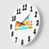 Pinball Player Akryllische Rundwand-Uhr Nr. 9 Große Wanduhr (Winkel)