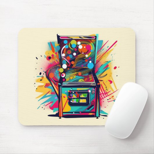 Pinball Player Non Slip Mousepad #25 (Mit Mouse)