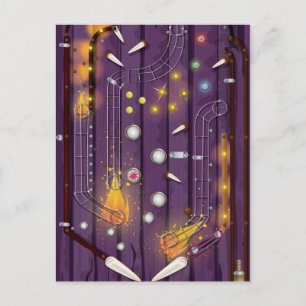 Pinball Postkarte