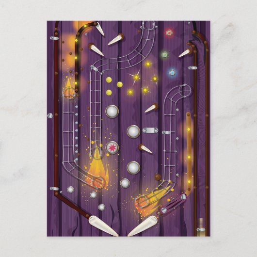 Pinball Postkarte (Vorderseite)