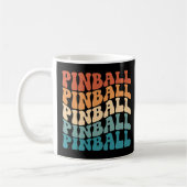 Pinball Retro Groovy Style Kaffeetasse (Links)