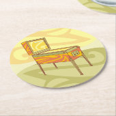 Pinball Runder Pappuntersetzer (Angewinkelt)