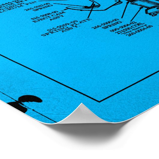 Pinball-Slingshot Poster (Ecke)