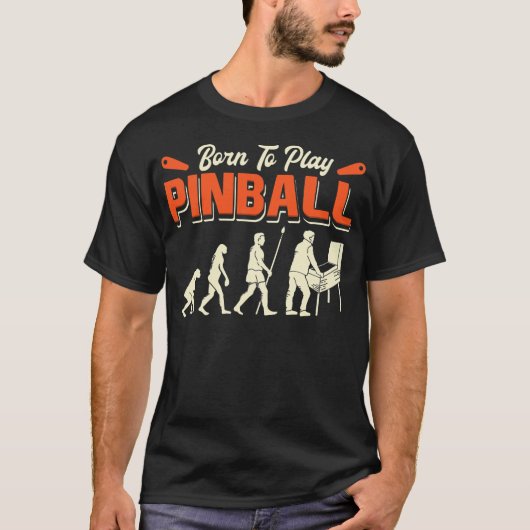 Pinball Spiel Pinball Spielerdesign T-Shirt (Vorderseite)