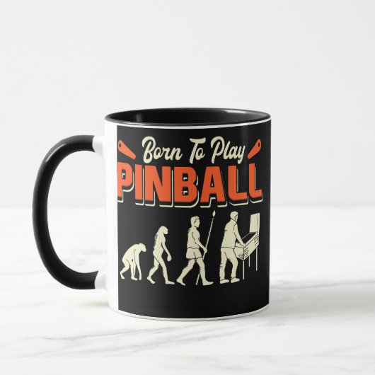 Pinball Spiel Pinball Spielerdesign Tasse (Links)