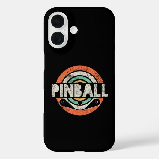 Pinball Spiel Vintage Case-Mate iPhone Hülle (Rückseite)