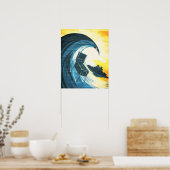 Pinball-Surfmaschine Poster (Küche)