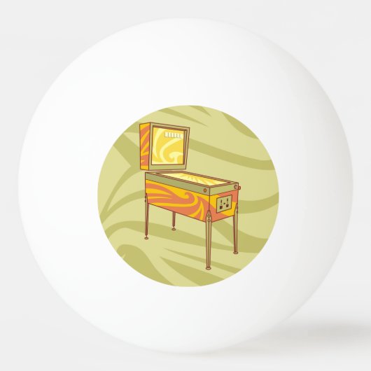 Pinball Tischtennisball (Vorderseite)